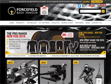 Tablet Screenshot of forcefieldbodyarmour.com